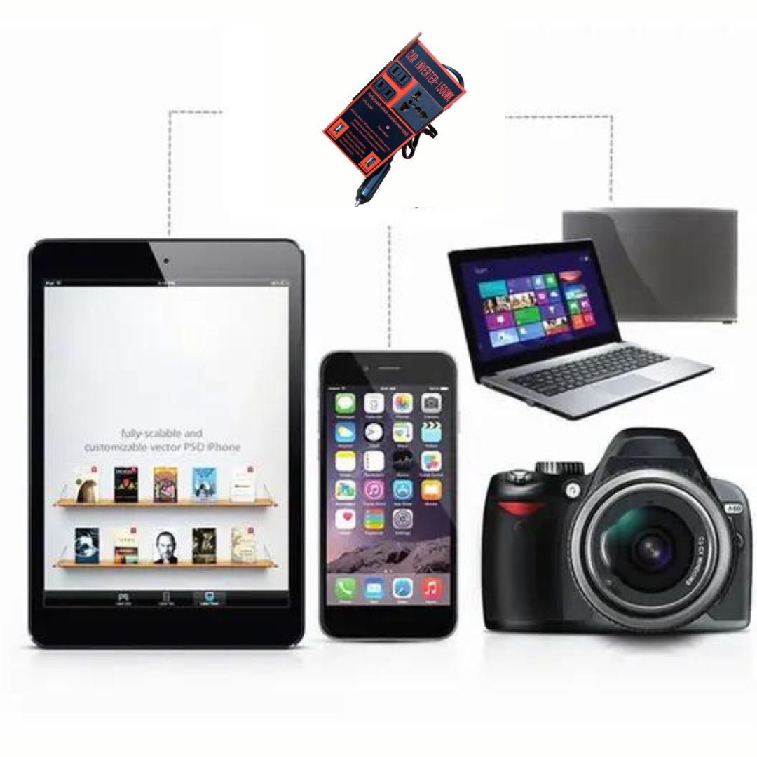 Voltify™ Inversor de corriente Transforma tu vehículo en una fuente de energía portátil con nuestro