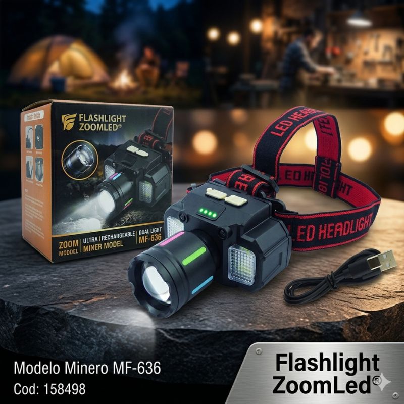 Flashlight ZoomLed ®. 🔦Iluminación potente con zoom