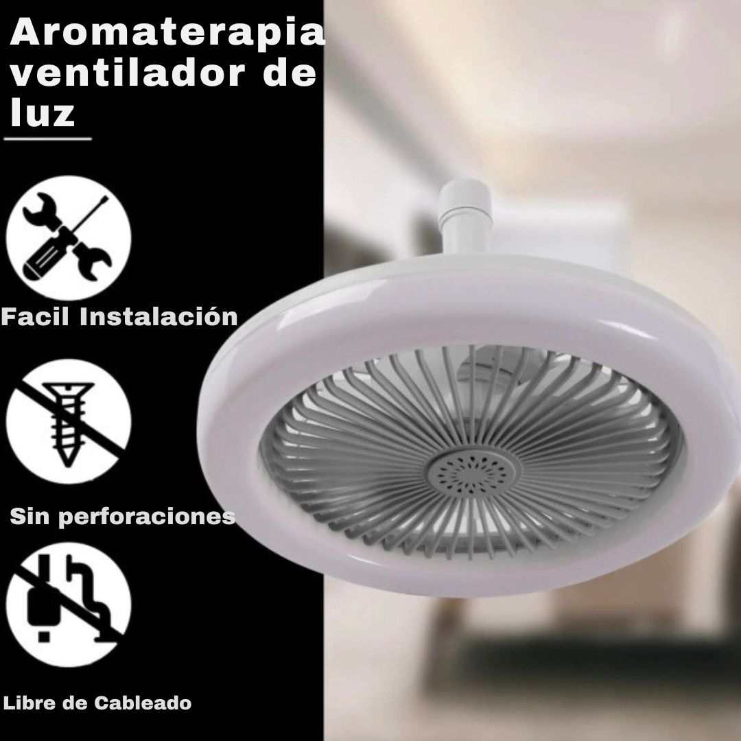 LumiFan™ Foco ventilador 360° de techo con control remoto