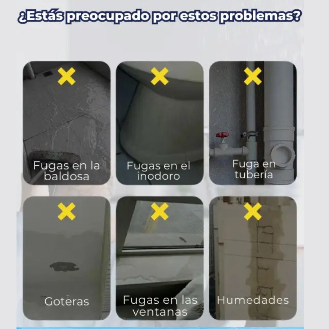 InvisiGuard™ Sellador Impermeable de Grietas y Fugas 300ml + Brocha