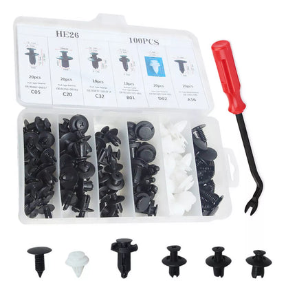 TidyMaster™ kit de 100 clips de tornillos