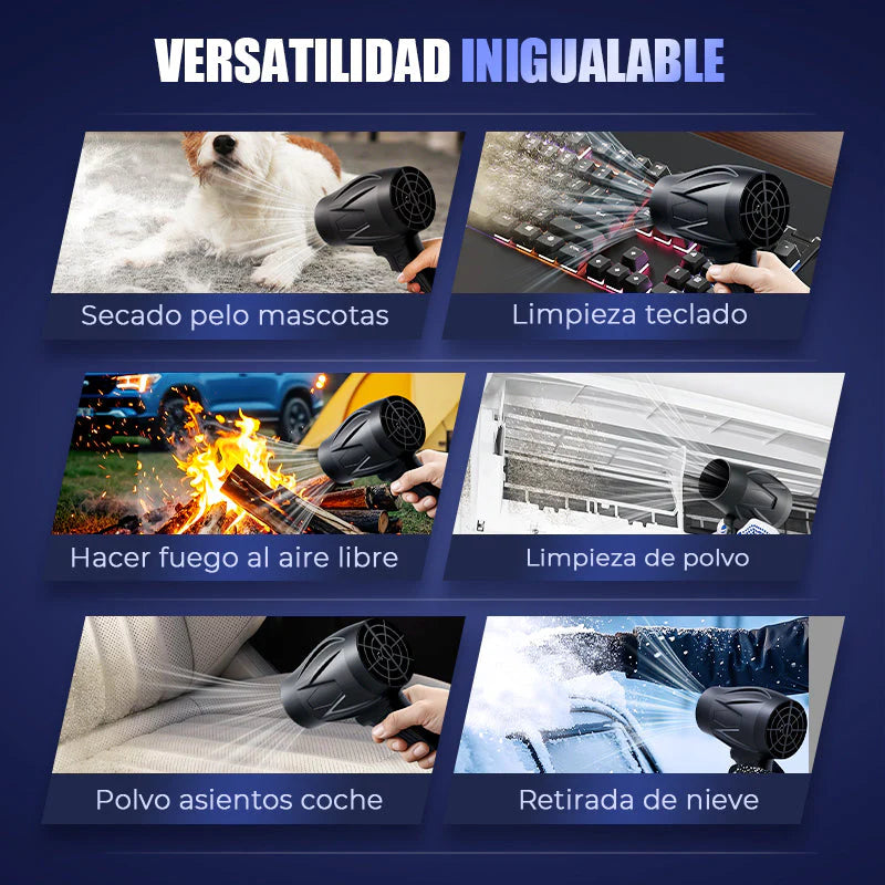 PatioMaster™ Soplador TURBO Limpia y Prende tu asado en segundos