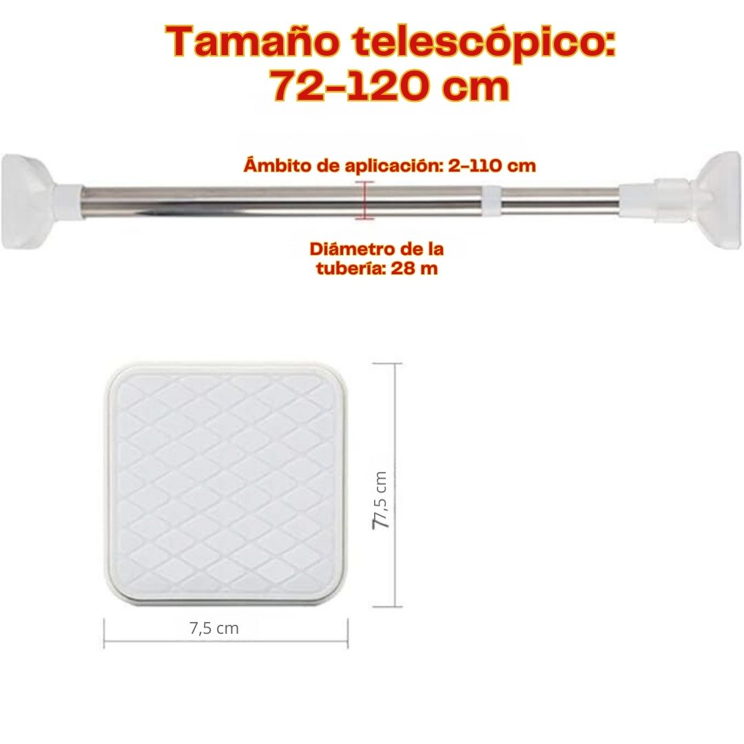 FlexiHang™ Barra Telescópica para Ropa – ¡50% de descuento hoy!