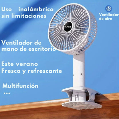 CooliClip™ MiniVentilador 4 en 1: ¡Tu Aliado Perfecto Contra el Calor! 🌬️