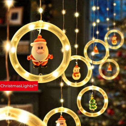 ChristmasLights™ CORTINA LED CON PERSONAJES NAVIDEÑOS 🎄 3.5M