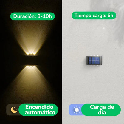 2 x 1 en Luces de Pared LED Solares
