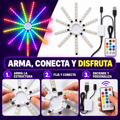 FireGlow Pro™ | Luz LED RGB que Baila con tu Música