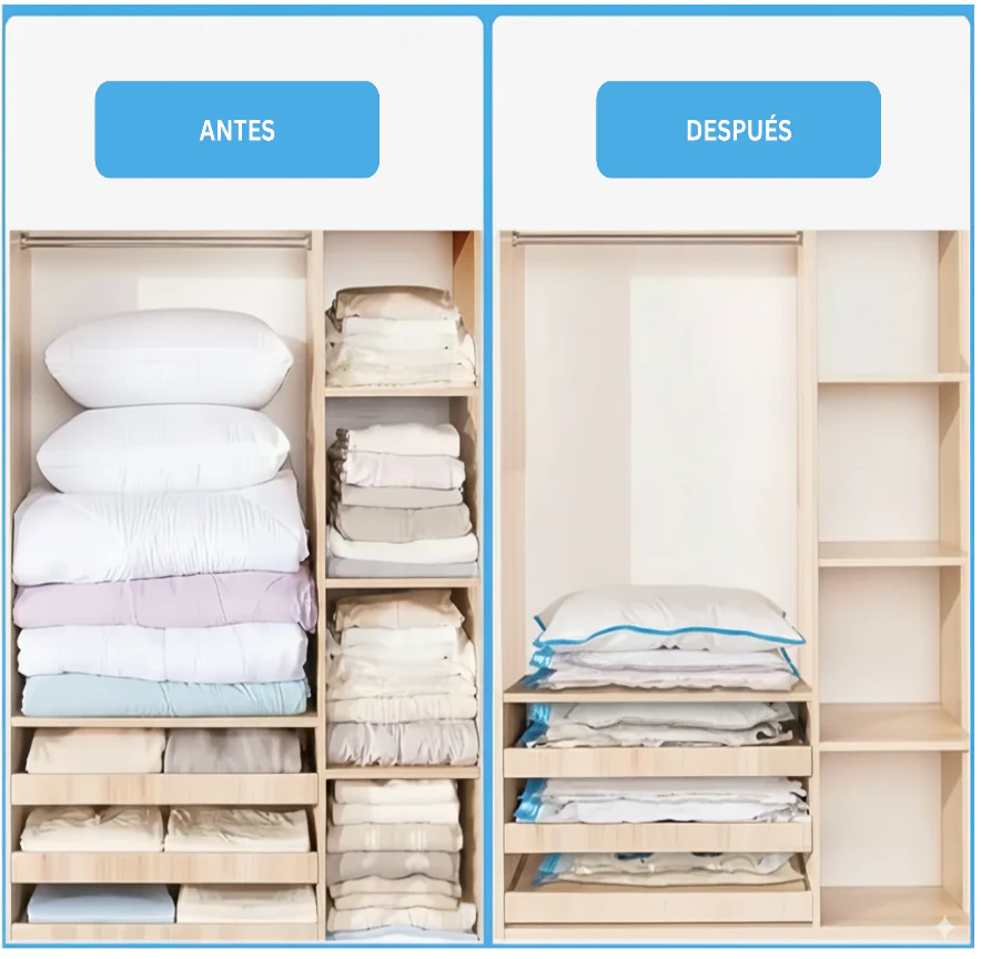 Pack Bomba al vacio + Bolsas 80x110 CM 🎁