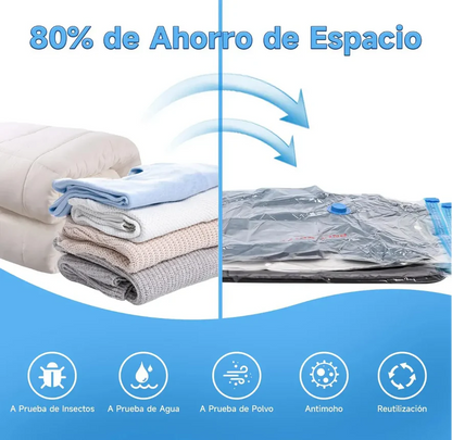 Pack Bomba al vacio + Bolsas 80x110 CM 🎁
