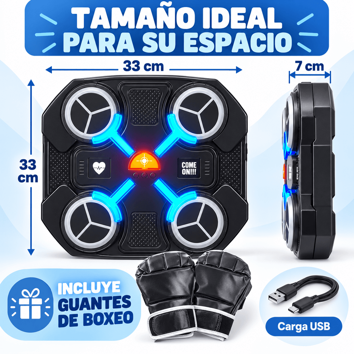 BoxBeat Kids™ | Entrenador de Boxeo Musical + Guantes de Regalo