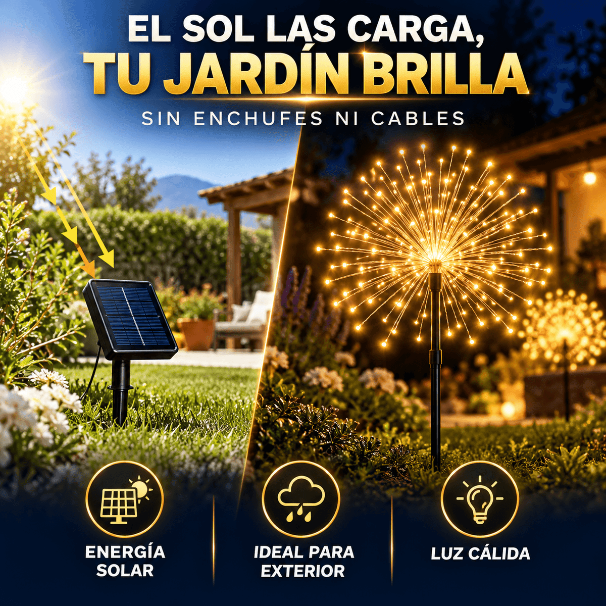 StarGlow Pro™ 2×1 | Ilumina y decora tu jardín con energía solar