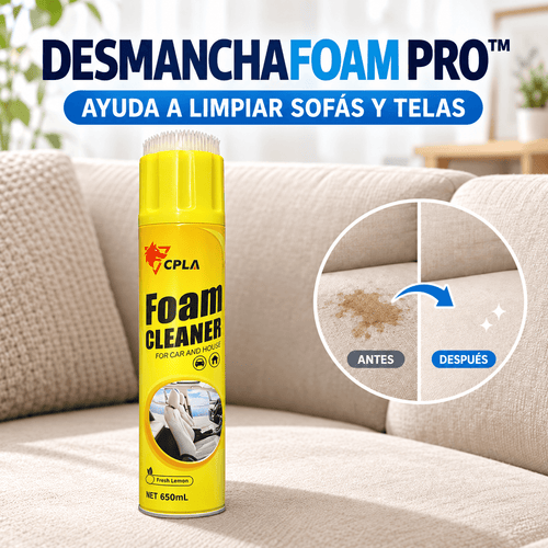 DesmanchaFoam Pro™ OFERTA 2×1 Espuma Limpiadora para Sofás, Colchones y Tapizados