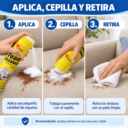 DesmanchaFoam Pro™ OFERTA 2×1 Espuma Limpiadora para Sofás, Colchones y Tapizados
