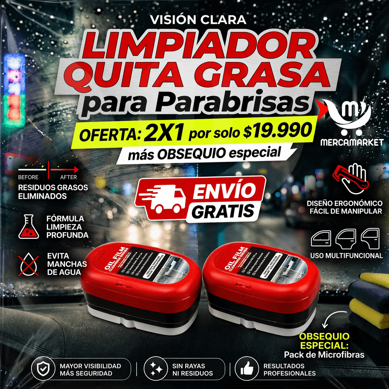 Limpiador de vidrios magico 💪🏻 OFERTA 2X1