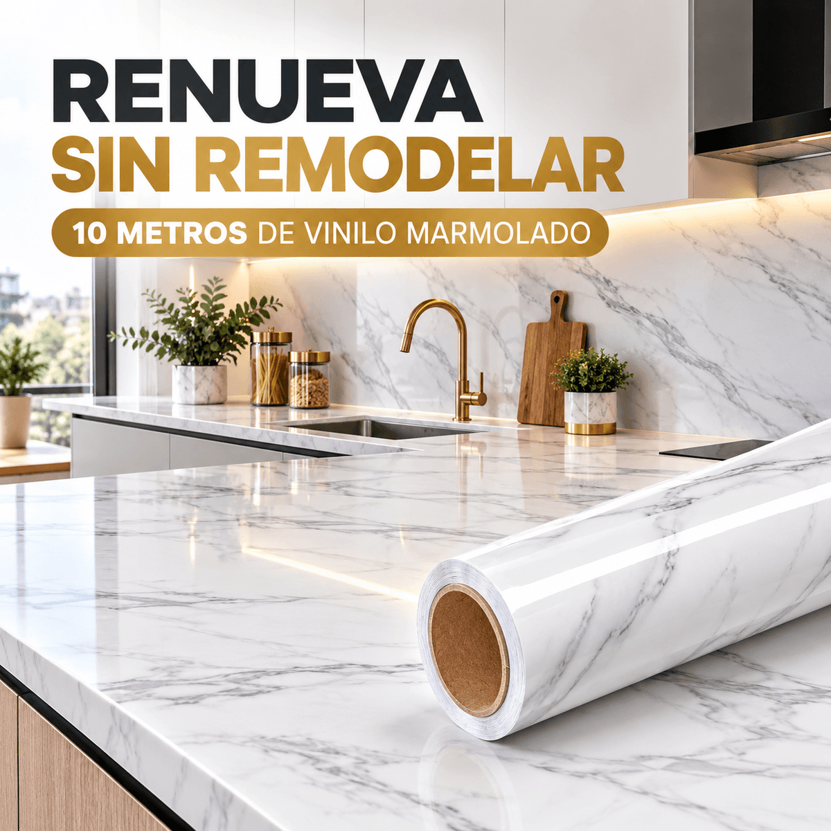 MarmoRenueva Pro™ | Vinilo Adhesivo Efecto Mármol