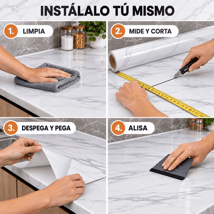 MarmoRenueva Pro™ | Vinilo Adhesivo Efecto Mármol