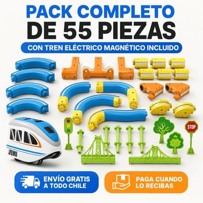 MagnaTrack Pro™ – + tren eléctrico recargable incluido