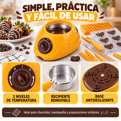 ChocoMelt Pro™ | Fundidora de Chocolate + Kit Chocolatero GRATIS