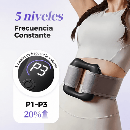 Masajeador Proo + cinta ajustable.  3 en 1 Quema grasa, Mejora digestiva y Masajes.
