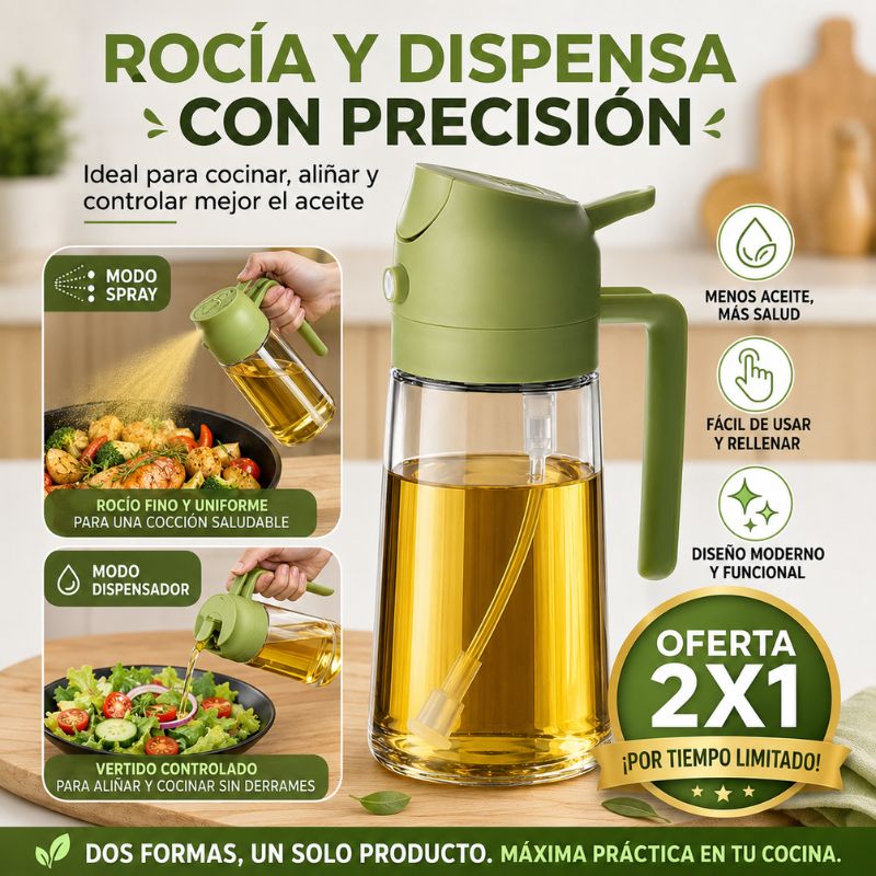 OilPro™ – Rocía y Dispensa Aceite con Precisión | Oferta 2x1