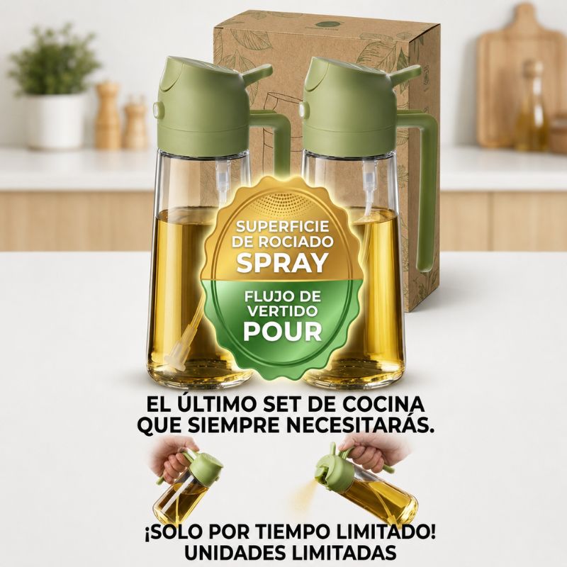 OilPro™ – Rocía y Dispensa Aceite con Precisión | Oferta 2x1