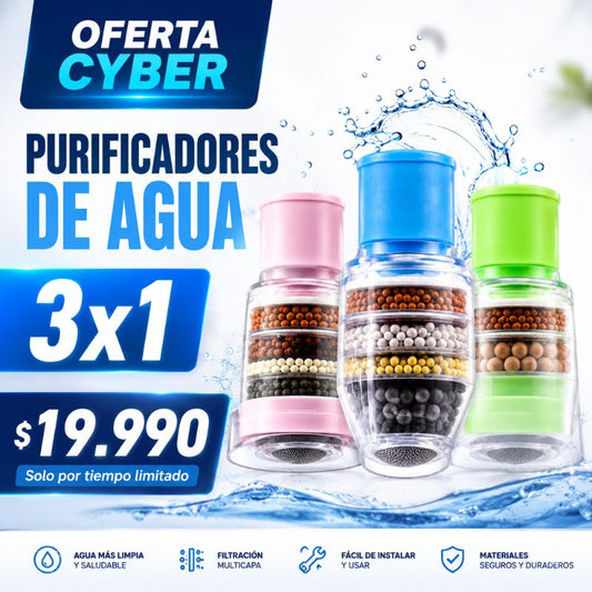 AquaPure | Purifica tu agua ⚡️ 3x1 Cyber Hoy 🚨