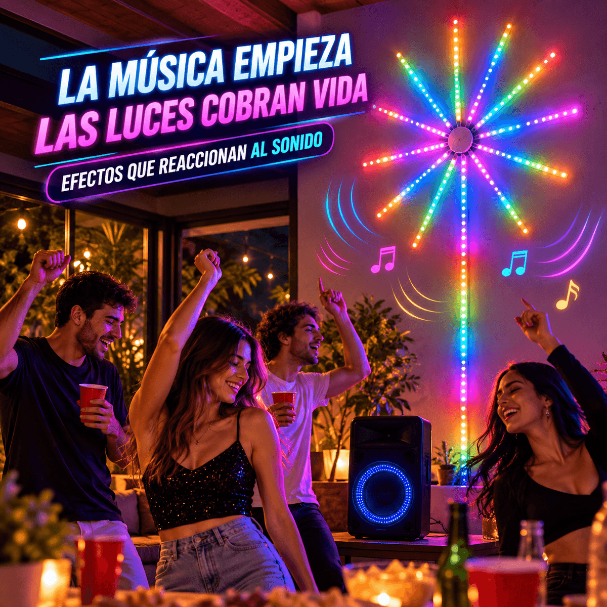 FireGlow Pro™ | Luz LED RGB que Baila con tu Música