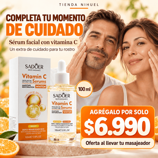 Sérum Facial Vitamina C SADOER 🍊 | Hidratación y suavidad para tu piel – 100 ml