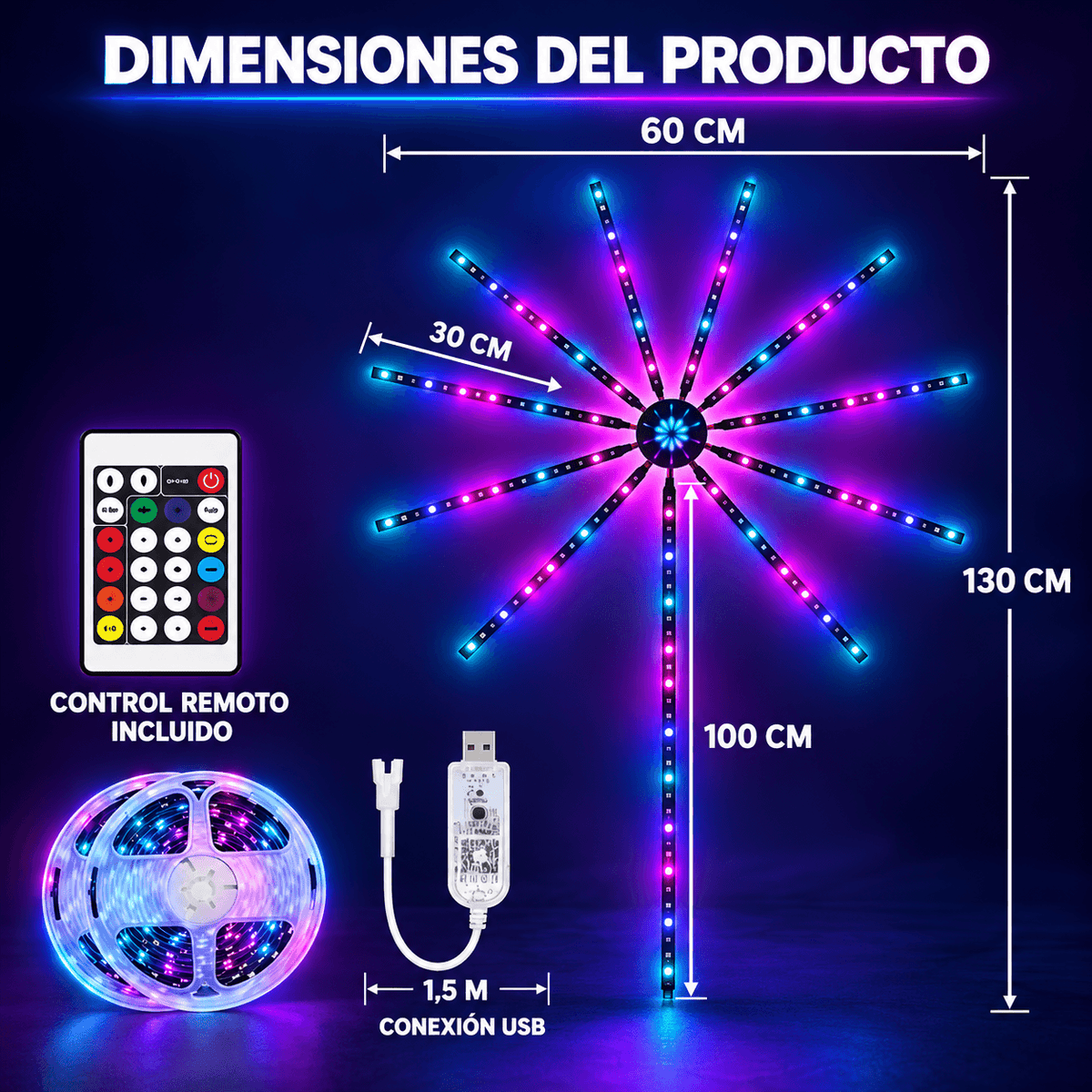 FireGlow Pro™ | Luz LED RGB que Baila con tu Música