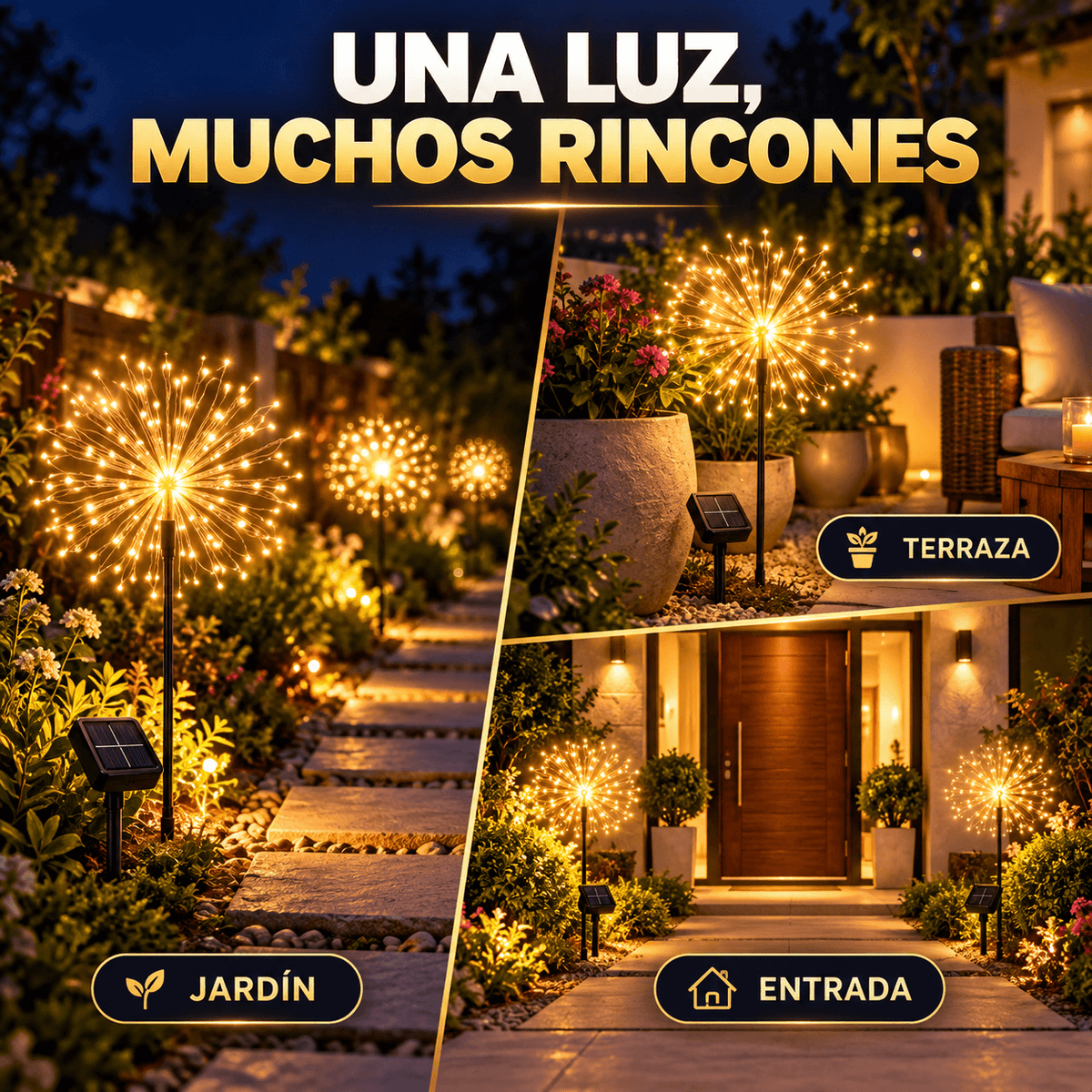 StarGlow Pro™ 2×1 | Ilumina y decora tu jardín con energía solar