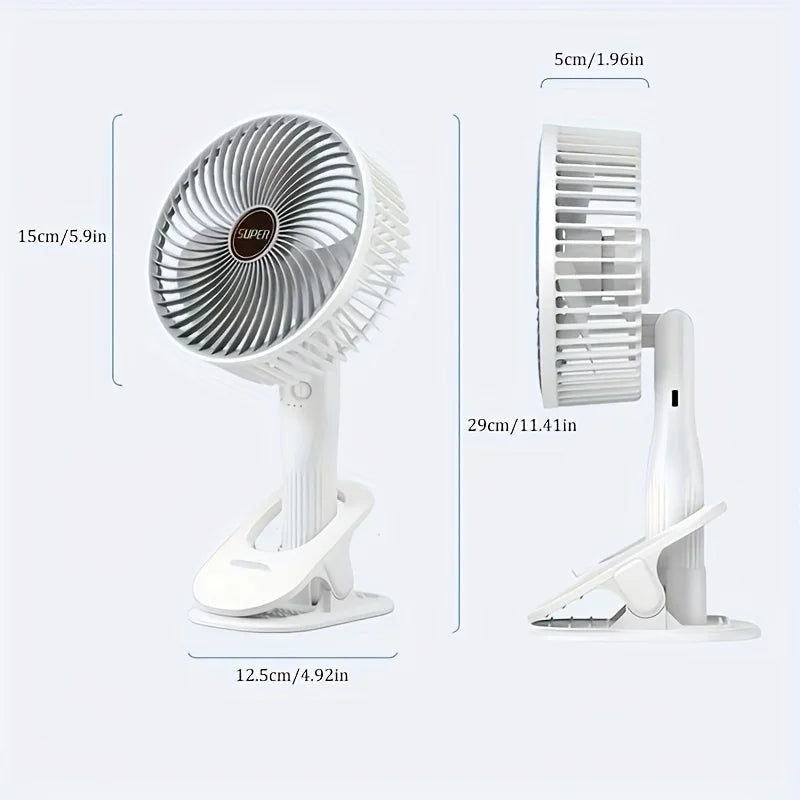 CooliClip™ MiniVentilador 4 en 1: ¡Tu Aliado Perfecto Contra el Calor! 🌬️