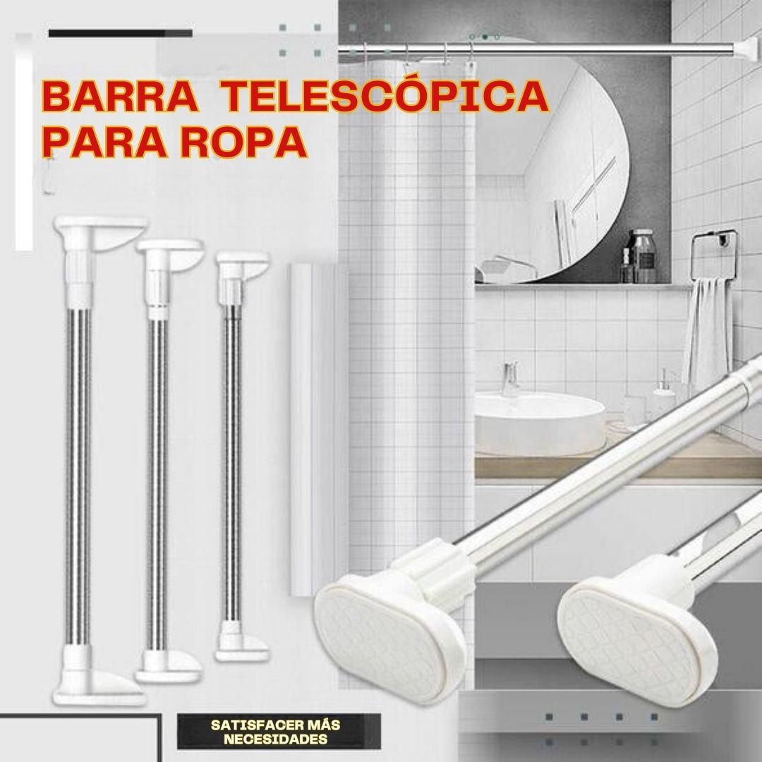 FlexiHang™ Barra Telescópica para Ropa – ¡50% de descuento hoy!