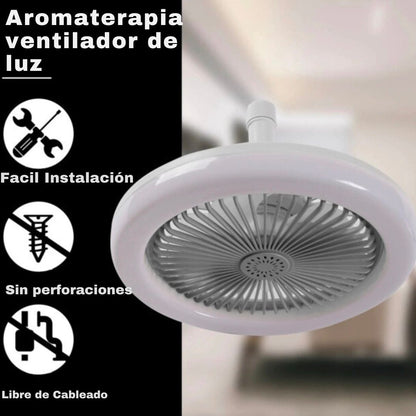 LumiFan™ Foco ventilador  360° de techo con control remoto