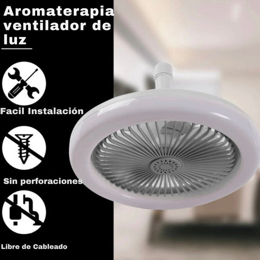 LumiFan™ Foco ventilador  360° de techo con control remoto