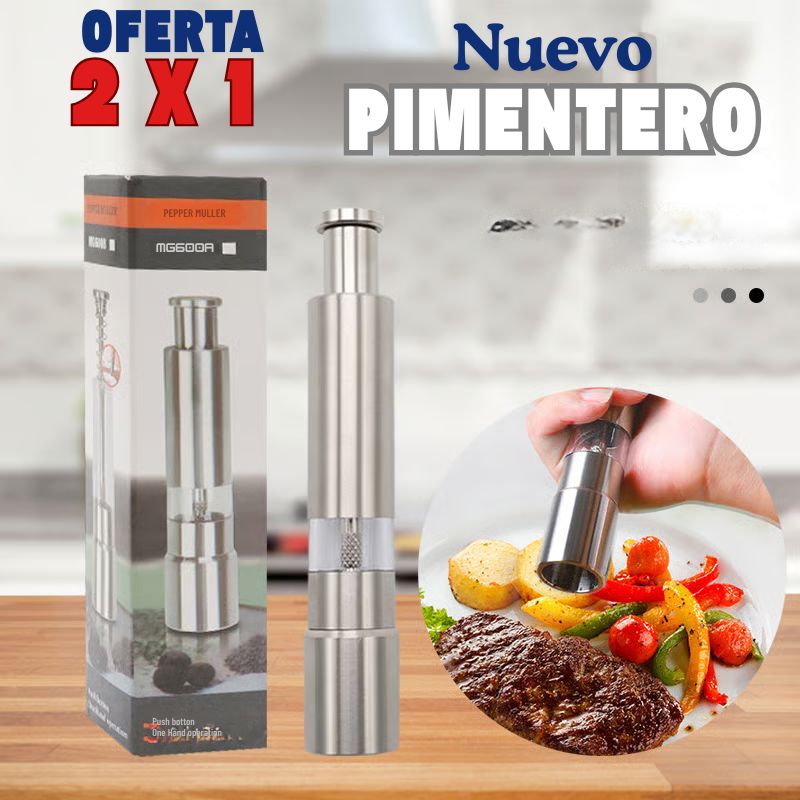 Pfeffer Premium TM° Pimentero Muele con precisión alemana ⚡️Oferta 2 x 1 ⚡️ BLACK