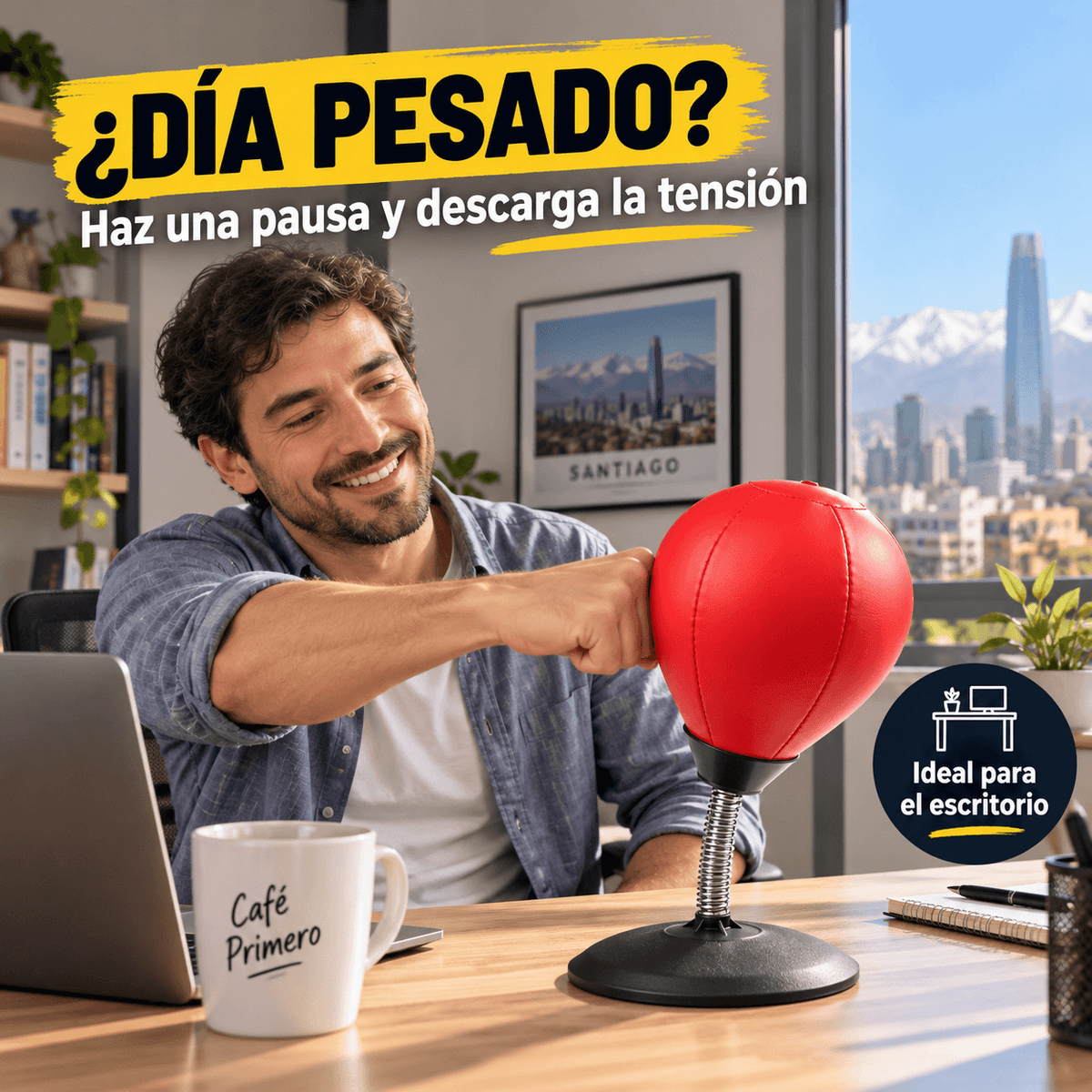 PunchDesk™ | Libera tensión y entrena tus reflejos