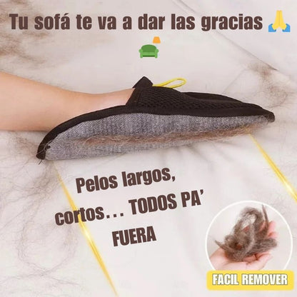 Guante PRO!  2025° 😸 Quita Pelos Electroestático — Perros y Gatos. Pelos largos y cortos