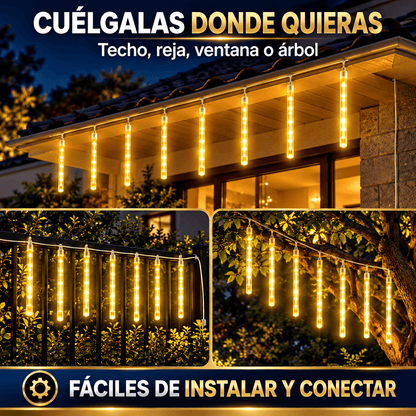MeteoraGlow™ |🎅🏻 Luces LED Efecto Lluvia de Meteoritos