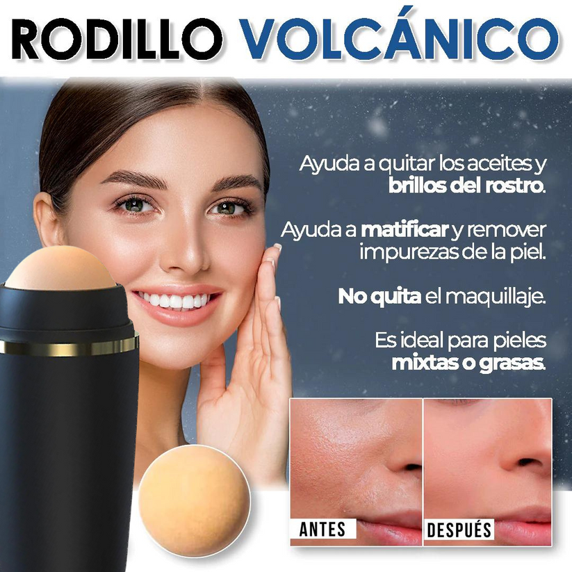 VolcaRoll™ Rodillo Volcánico Quita Grasa