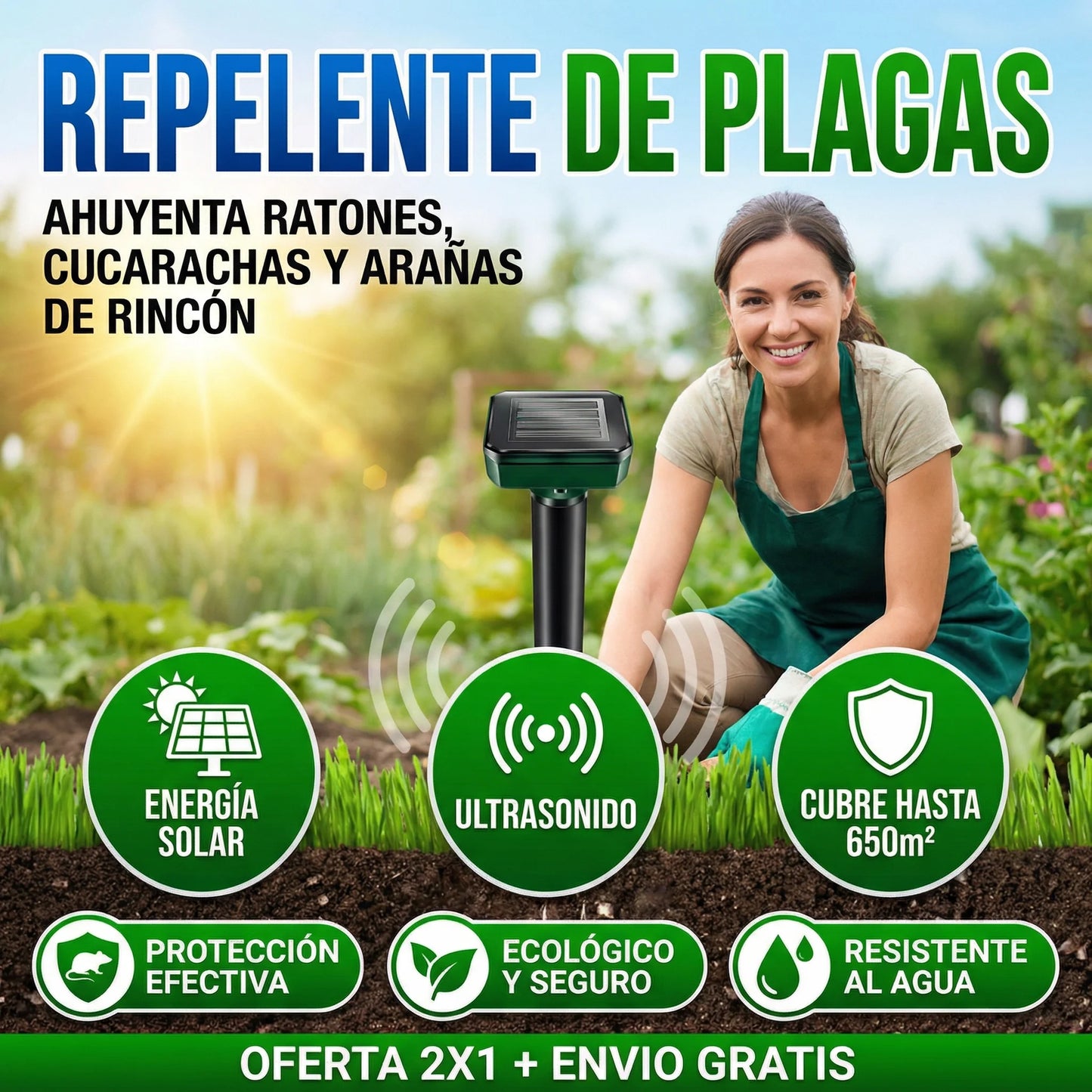 PlagaZero™ Solar 🔥 OFERTA 2x1 ANTI PLAGAS 🔥