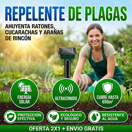 PlagaZero™ Solar 🔥 OFERTA 2x1 ANTI PLAGAS 🔥