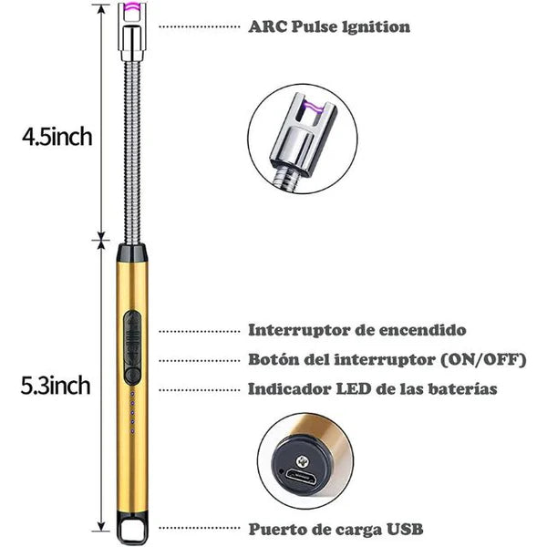 ElectricIgnite™  El Encendedor Eléctrico Más Seguro y Versátil
